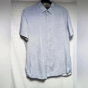 Ted Baker Short Sleeve  button down shirt. Size 4